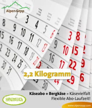 Käse Überraschungsbox 2,2 kg als Käseabo