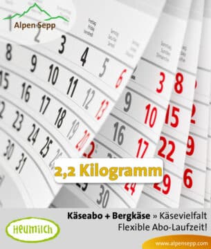Käse Überraschungsbox 2,2 kg als Käseabo