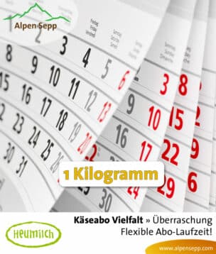 Überraschungsbox mit 1 kg Käse als Käseabo