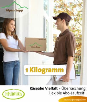 Käsebox mit 1 kg Käse als Käseabo