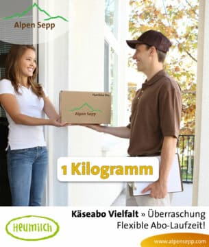 Käsebox mit 1 kg Käse als Käseabo