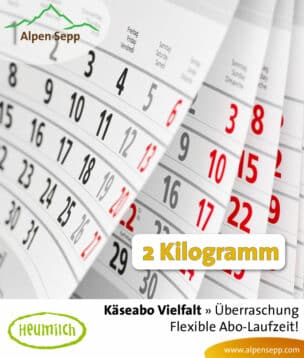 Überraschungsbox mit 2 kg Käse als Käseabo