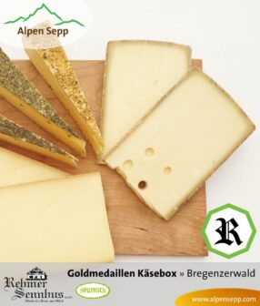 Bergkäse Sorten der Goldmedaillen Käsebox