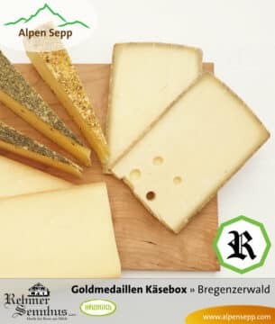 Bergkäse Sorten der Goldmedaillen Käsebox