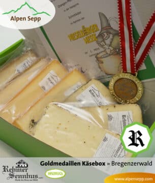 Goldmedaillen Käsebox - Bergkäse und Schnittkäse